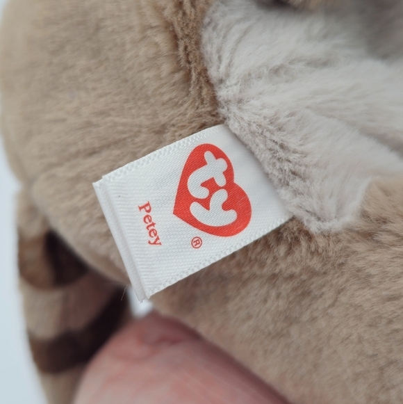 Ty Beanie Baby Bellies Petey the Raccoon Plush Stuffed Toy - Picture 5 of 6